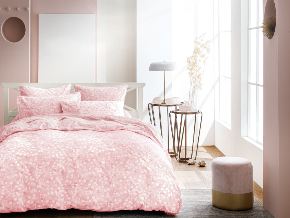 Anne de Solene Rosee Rose Bedding Collection - Room View.