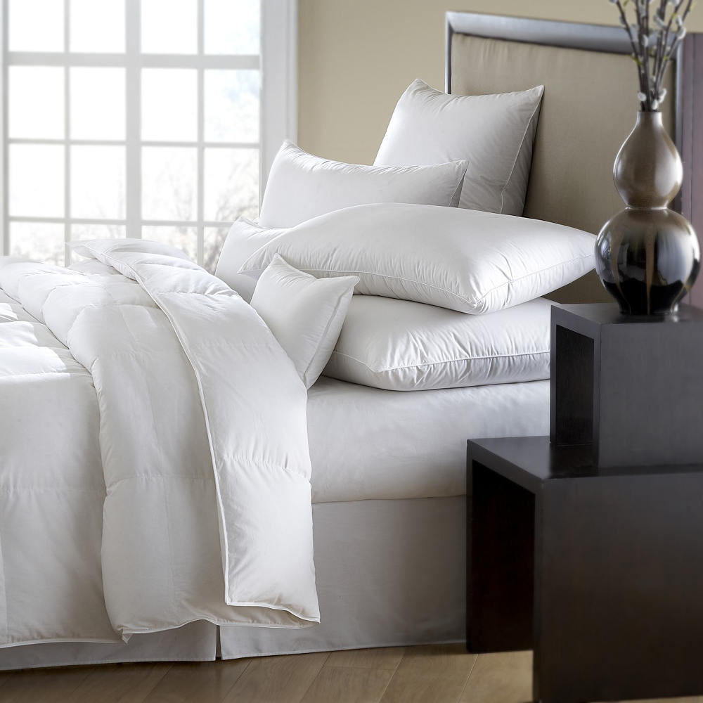 Downright Mackenza 560+ Economical White Down Comforter and Down Pillow