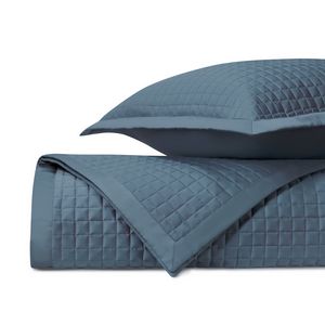Home Treasures Time Square Quilted Bedding - Slate Blue.