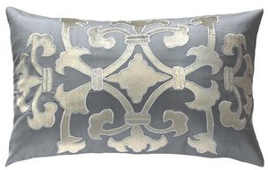 *Lili Alessandra Louie Champagne Velvet with Silver Print Bedding ...