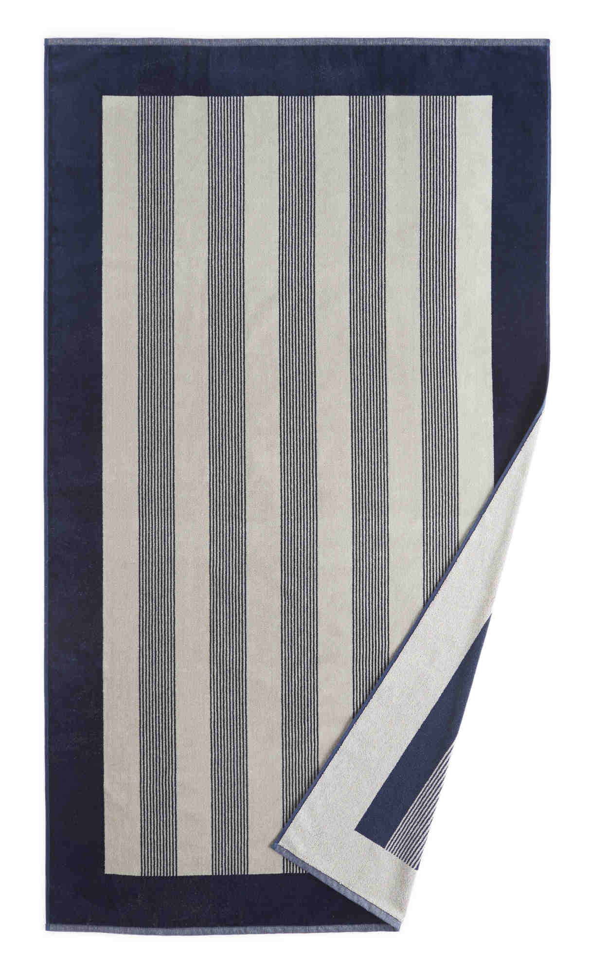 Peacock Alley Hudson Stripe Ribbed Cotton Towels